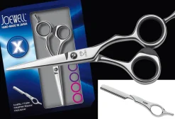 Joewell X 575 (Hairdressing scissors 5.75") incl. Feather Razor S