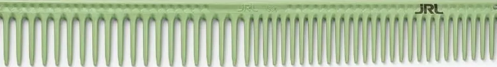 JRL Professional - Long Round Tooth Cutting Comb 9" Light Green