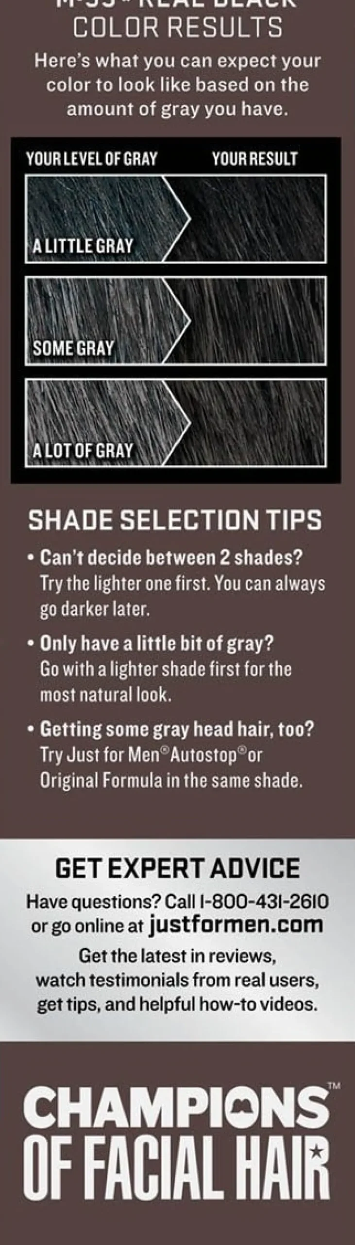 Just For Men - Mustache & Beard Color (Dark Brown)