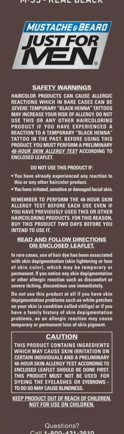 Just For Men - Mustache & Beard Color (Black)