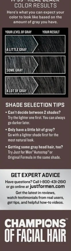 Just For Men - Mustache & Beard Color (Black)