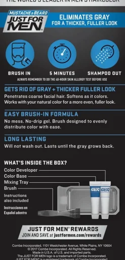 Just For Men - Mustache & Beard Color (Black)