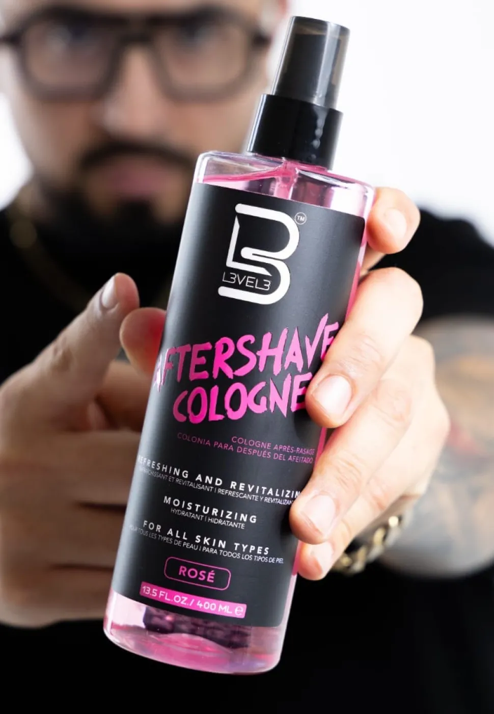 L3VEL3 - After Shave Spray Cologne Rose 100 ml