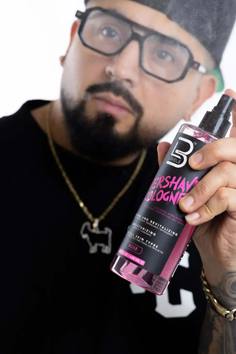 L3VEL3 - After Shave Spray Cologne Rose 400 ml