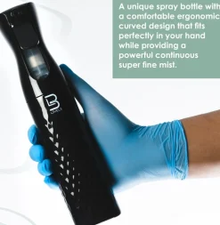 L3VEL3 - Beveled Continuous Spray Bottle Black