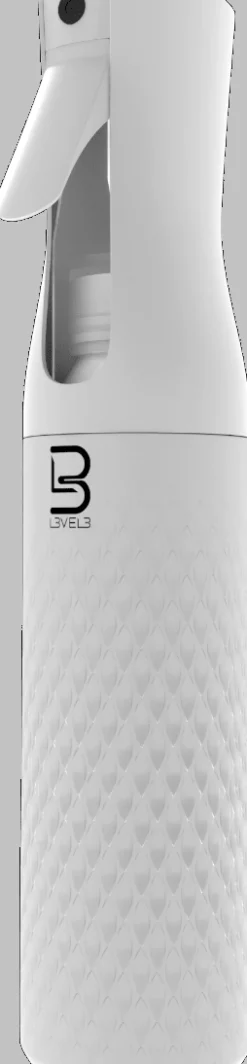 L3VEL3 - Beveled Continuous Spray Bottle White