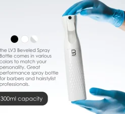 L3VEL3 - Beveled Continuous Spray Bottle White