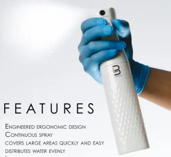 L3VEL3 - Beveled Continuous Spray Bottle White