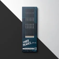 L3VEL3 - Black Color Liner Pencils - 6 pcs