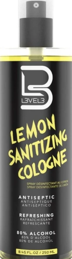 L3VEL3 - Lemon Sanitizing Cologne 250 ml (U)