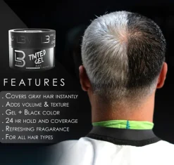 L3VEL3 - Tinted Hair Gel Black Color 250 ml