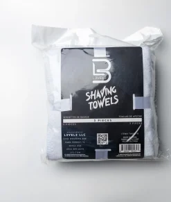 L3VEL3 - White Facial Towels 3 Pcs