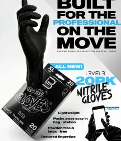 L3VEL3 Blue Small Professional Nitrile Gloves 100 Pack