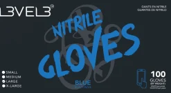L3VEL3 Blue X-Large Professional Nitrile Gloves 100 Pack