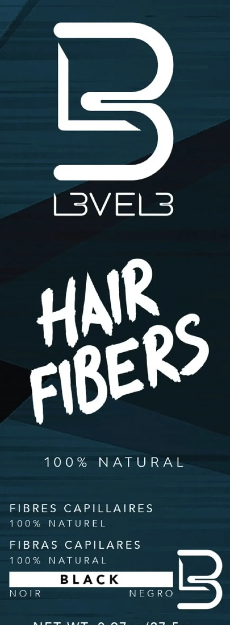 L3VEL3 Hair Fibers Black 27.5g