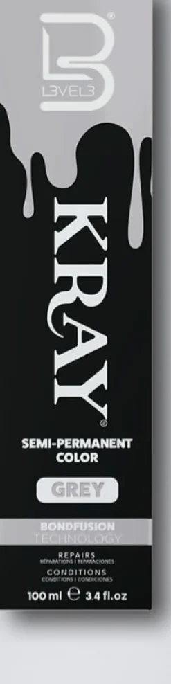 L3VEL3 Kray Grey Semi Permanent Color Tube 100 ml