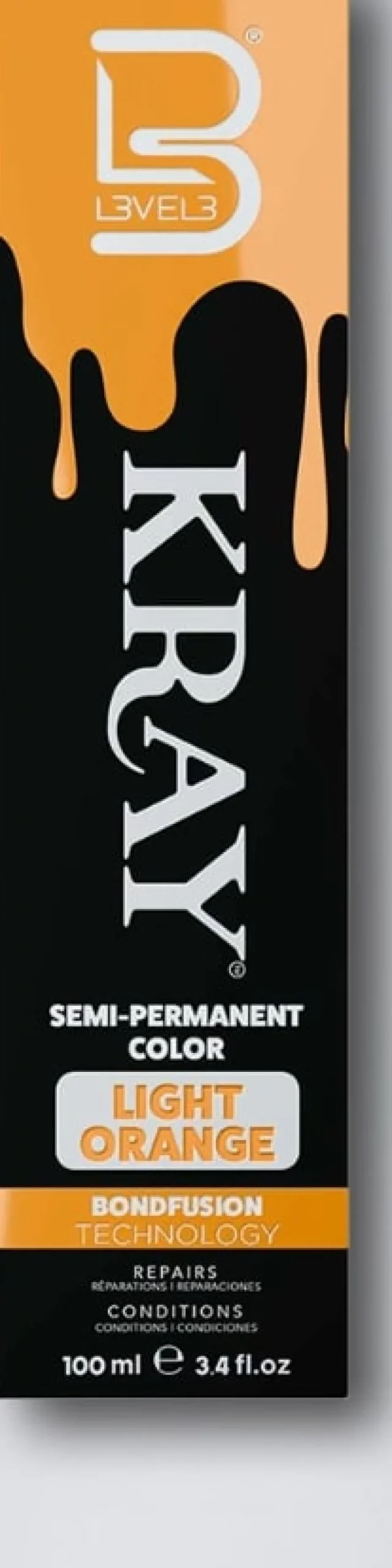 L3VEL3 Kray Light Orange Semi Permanent Color Tube 100 ml
