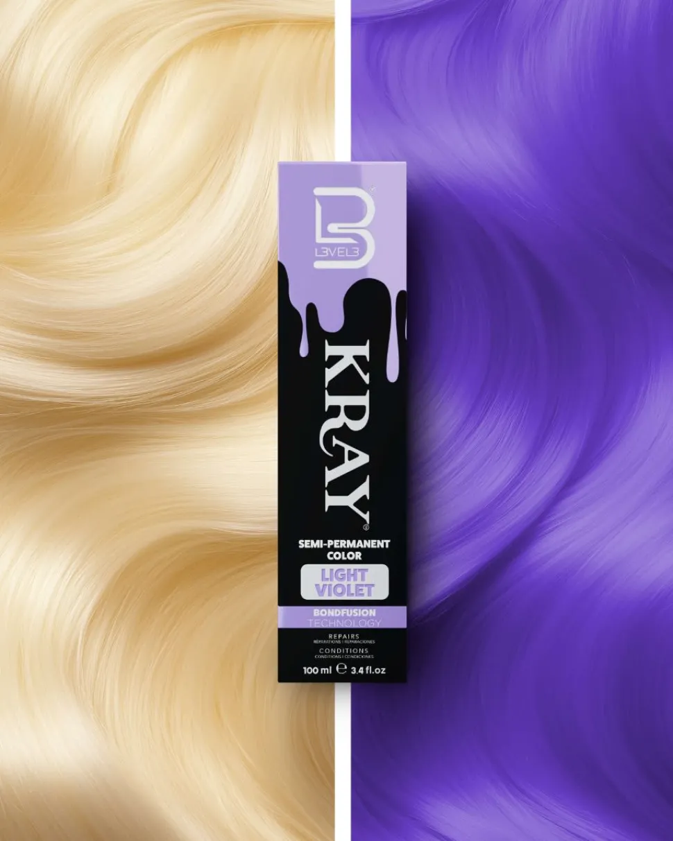 L3VEL3 Kray Light Violet Semi Permanent Color Tube 100 ml