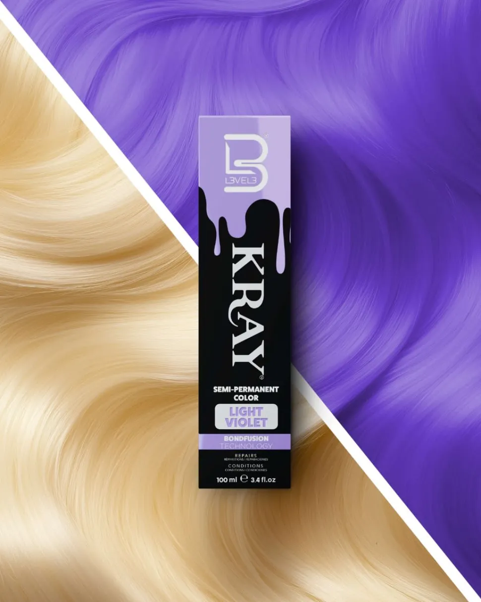 L3VEL3 Kray Light Violet Semi Permanent Color Tube 100 ml