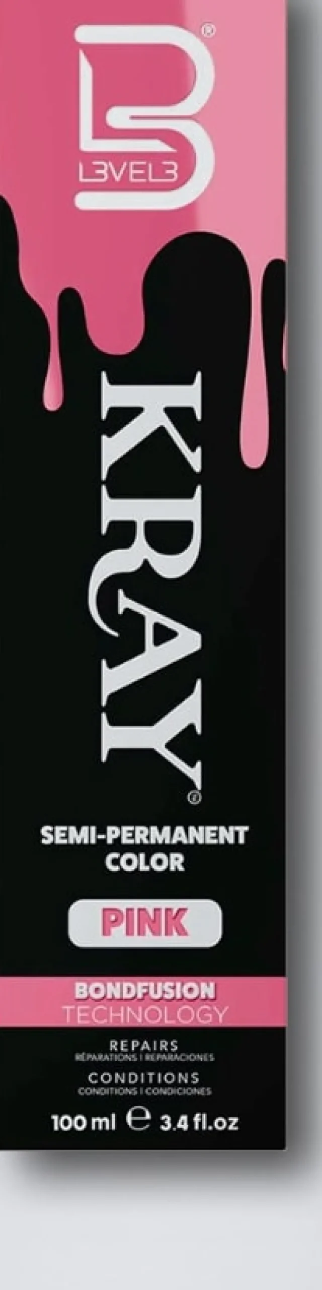 L3VEL3 Kray Pink Semi Permanent Color Tube 100 ml