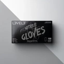 L3VEL3 Liquid Metal Small Professional Nitrile Gloves 100 Pack