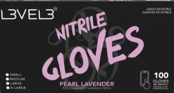 L3VEL3 Pearl Lavender Small Professional Nitrile Gloves 100 Pack