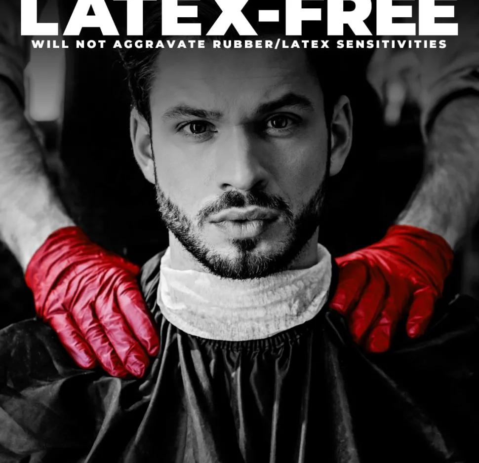 L3VEL3 Red-Ish Large Professional Nitrile Gloves 100 Pack