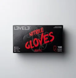 L3VEL3 Red-Ish Medium Professional Nitrile Gloves 100 Pack