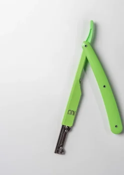 L3VEL3 Straight Razor Holder Green