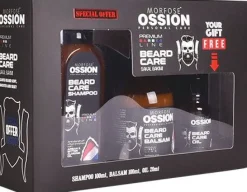 Morfose Ossion Beard Care 3 Pcs Set Shampoo + Balsam + Oil Gift Bag 220 ml