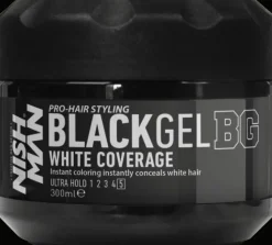 Nishman Black Gel White Coverage 300 ml