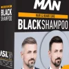 Nishman Hair & Beard Coloring Black Shampoo Set 400 ml