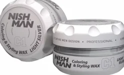 Nishman Hair Coloring Wax C1 Light Silver - 100 ml