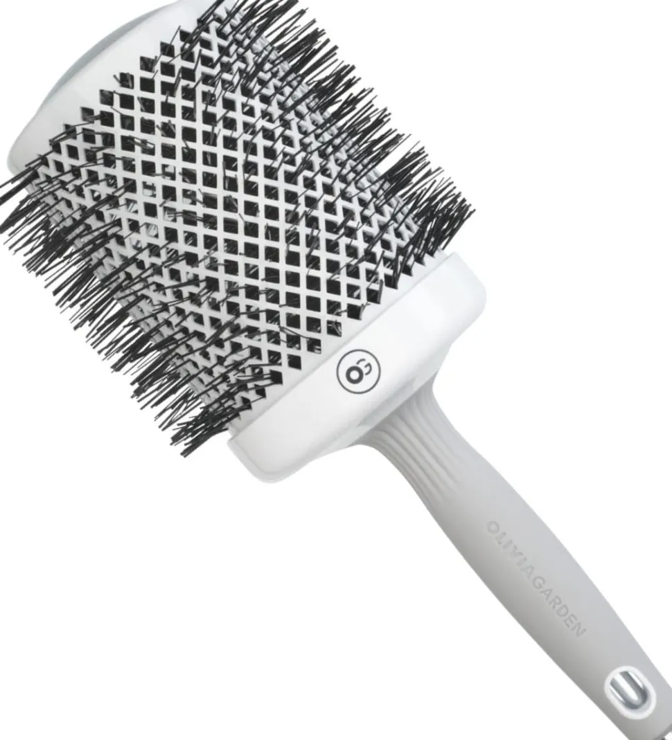 Olivia Garden Expert Blowout Shine White & Grey 80 mm