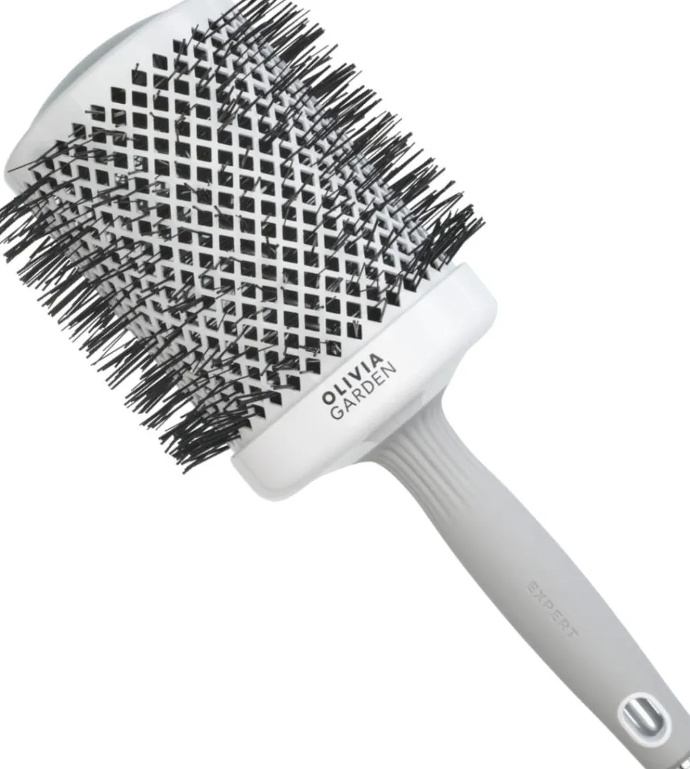 Olivia Garden Expert Blowout Shine White & Grey 80 mm