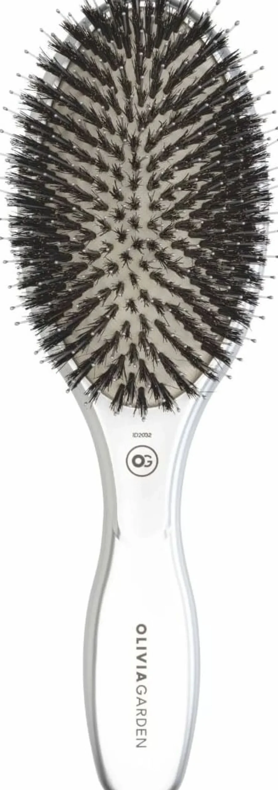 Olivia Garden Expert Care Oval - Boar & Nylon Bristles Silver