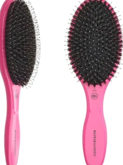 Olivia Garden Expert Care Oval - Boar & Nylon Bristles Pink