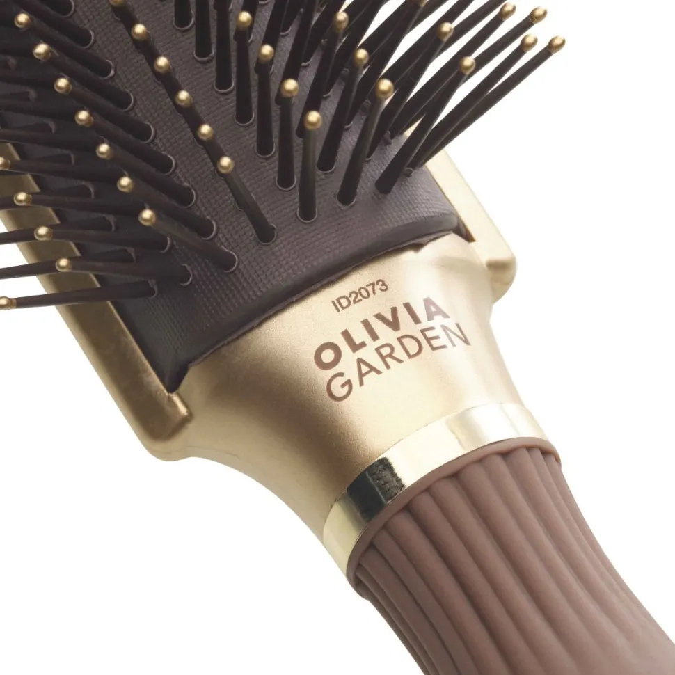 Olivia Garden Expert Style Control - Nylon Bristles Gold & Brown