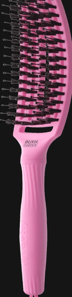 Olivia Garden Fingerbrush Boar & Nylon M Think Pink Pink Tokyo