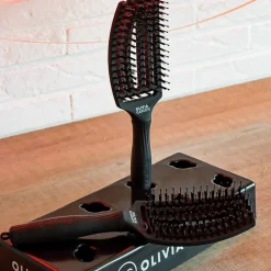 Olivia Garden Fingerbrush Combo Full Black - Medium