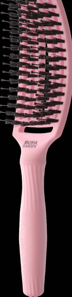 Olivia Garden Fingerbrush Boar & Nylon M Think Pink Jaipur Rose