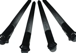 Olivia Garden 2-in-1 Sectioning Double Clip Black - 4 Pcs