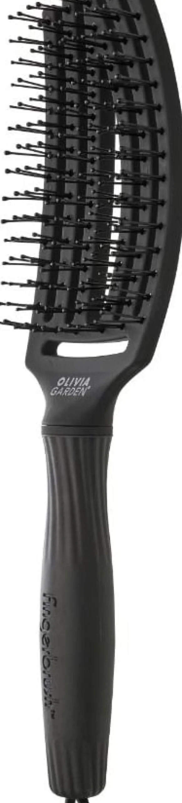 Olivia Garden OG Fingerbrush Care Iconic Double Bristles Black M