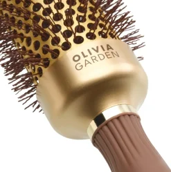 Olivia Garden XL Expert Blowout Speed Wavy Bristles Gold & Brown 65 mm