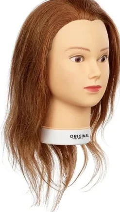 Original Best Buy - Islaine Træningshoved 100% Naturligt Hår 15-40 Cm