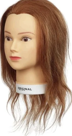 Original Best Buy - Islaine Træningshoved 100% Naturligt Hår 15-40 Cm