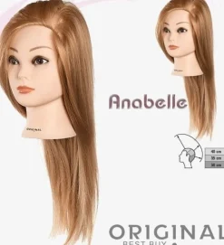 Original Best Buy Anabelle Training Head Long 100% Synthetic Blond 30-40 cm
