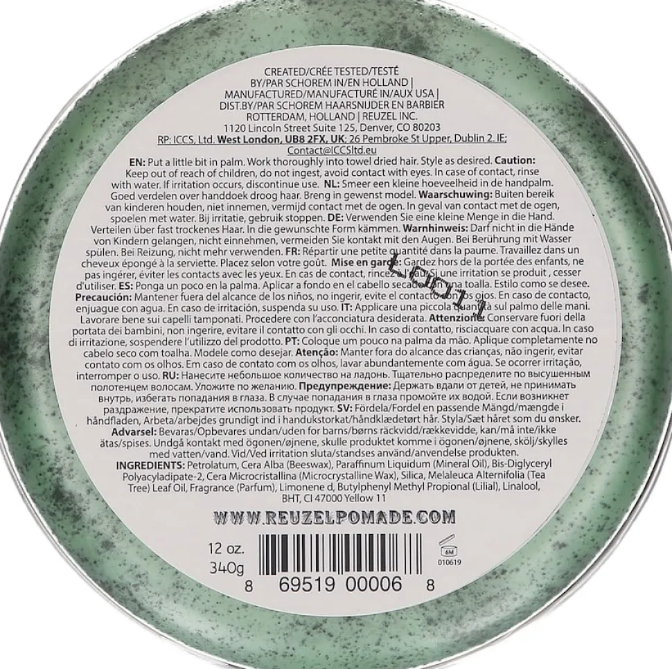 Reuzel Green Pomade Grease - 340g