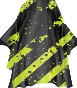 Rovra Barber Cape Splash - Green & Black