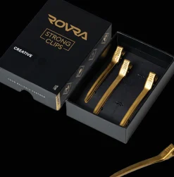Rovra Set 4 Pcs Hair Clips - Gold
